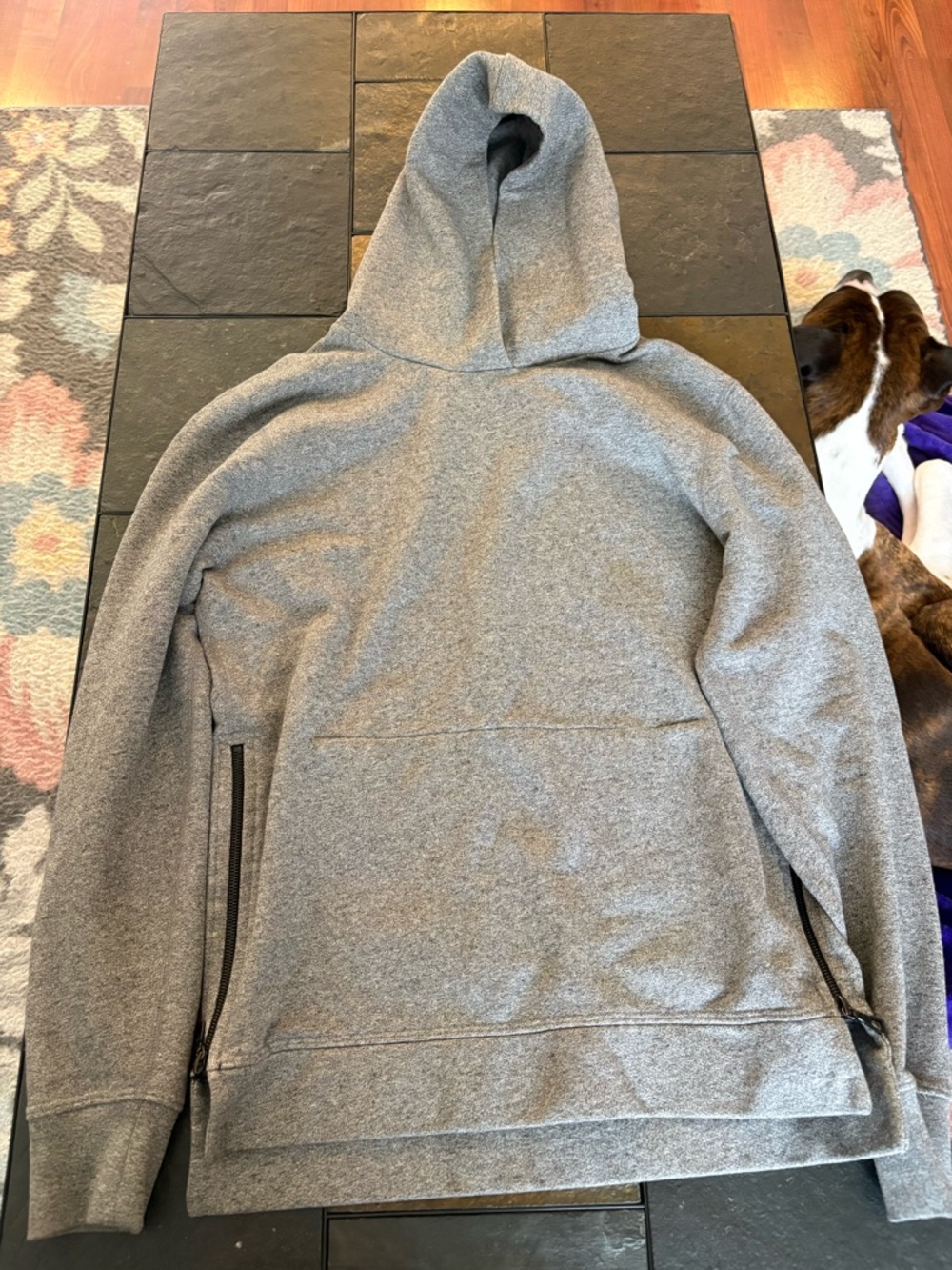 John Elliott Gray Knit Hooded Sweatshirt
